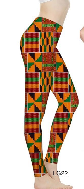 African Print Leggings