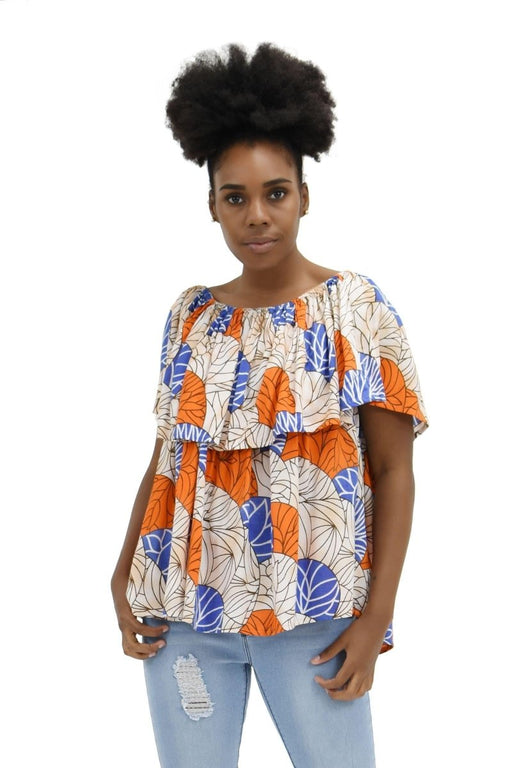 African Print On/Off Shoulder Blouse 366 - Advance Apparels Wholesale-1-One Size Fits Most-3661One Size Fits Most