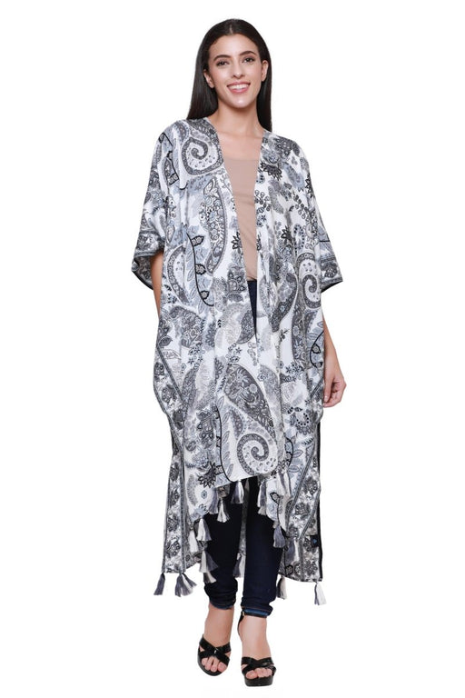 Paisley Print Beach Cover Up Kimono 22032 - Advance Apparels Wholesale-Assorted Colors-One Size Fits Most-22032Assorted ColorsOne Size Fits Most