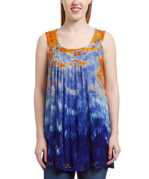 Tie Dye Tanktop 12525 - Advance Apparels Wholesale-Assorted Colors-One Size Fits Most-12525Assorted ColorsOne Size Fits Most